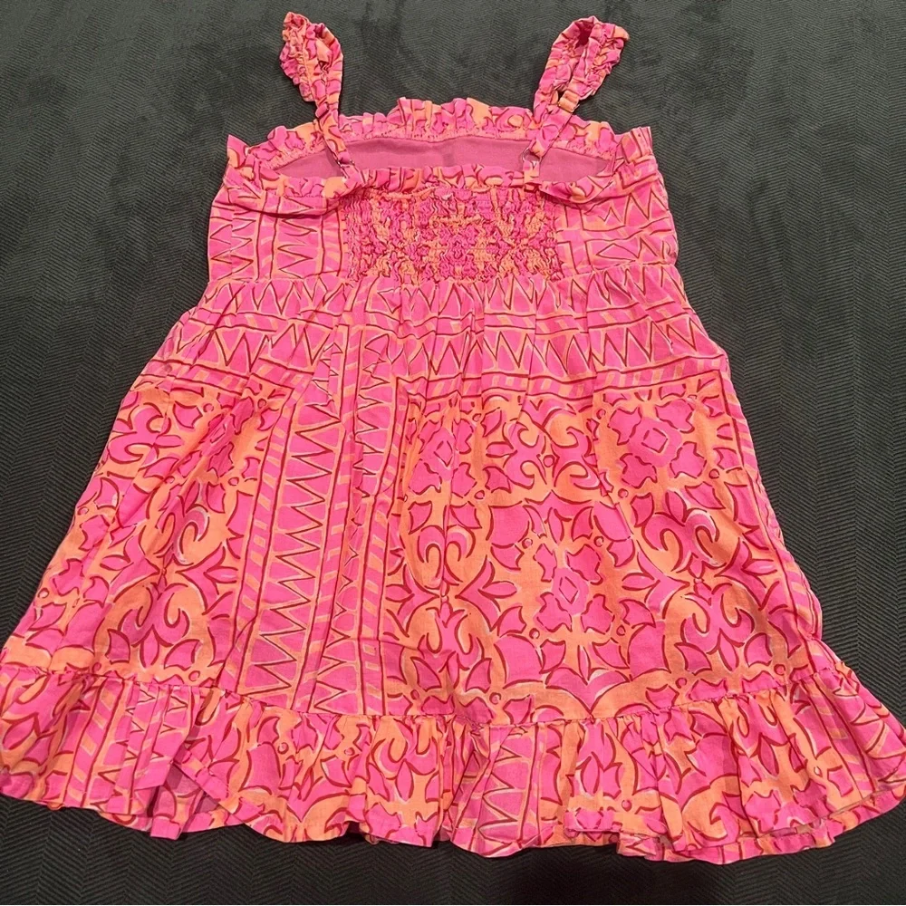 Vineyard Vines Pink & Orange Patterned Sundress